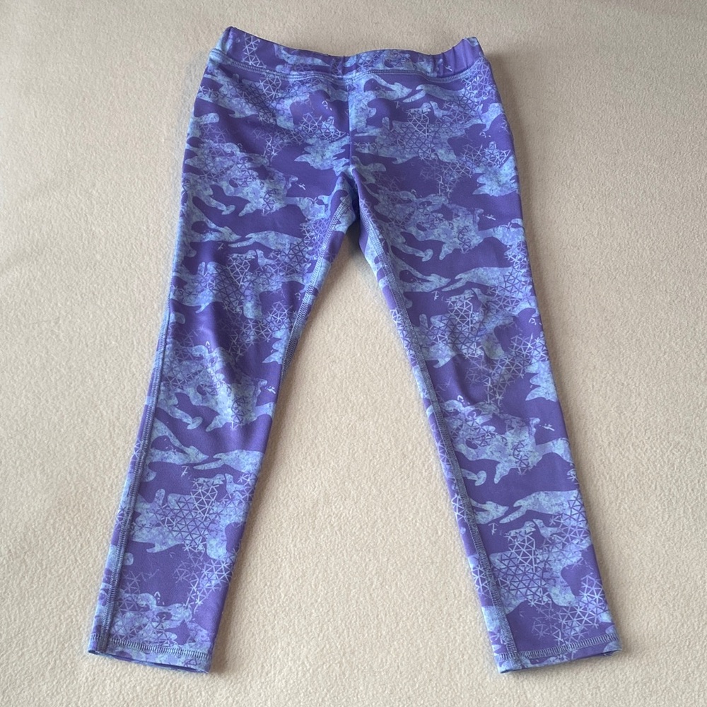 L.L. Bean Purple Patterned Girls' Leggings